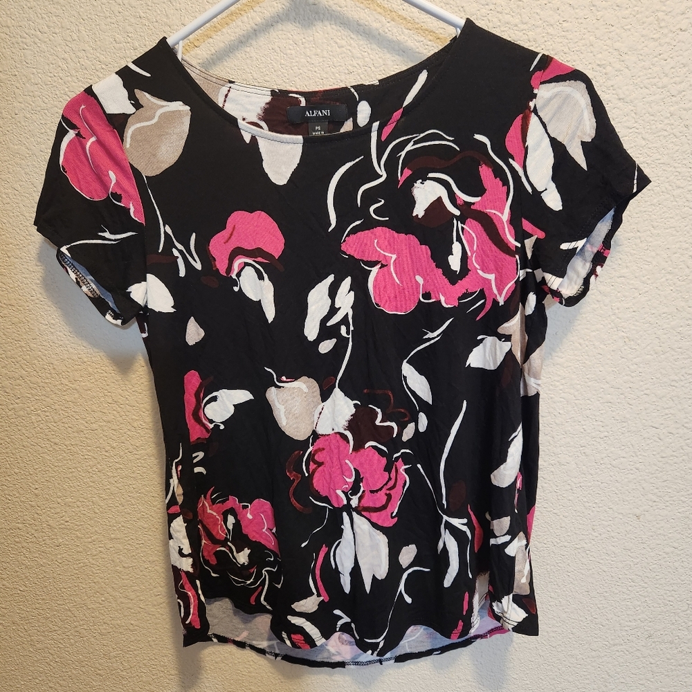 Alfani Floral Top sz Petite Small